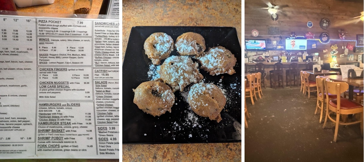 DGR's Clubhouse Menu